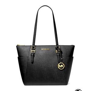 Michael Kors Black Tote with Gold Accents🤩
 15 by 10 inches